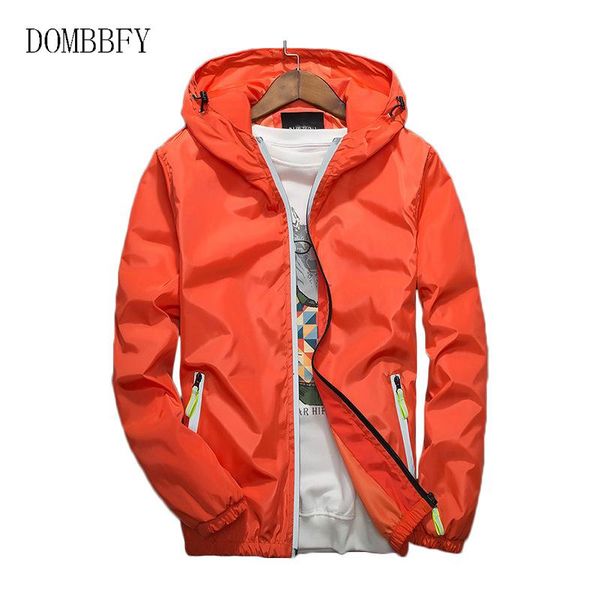 

men's jackets spring autumn thin windbreaker jacket men hooded casual male slim waterproof coats clothing outwear plus size 7xl, Black;brown
