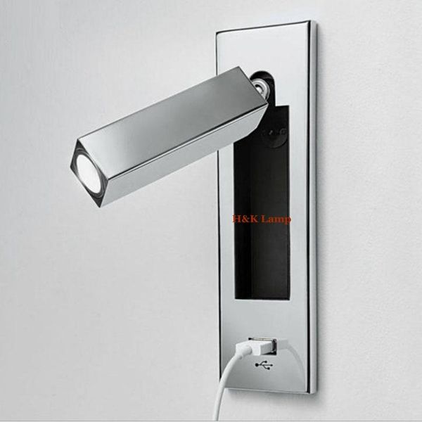 

embedded led wall lamp can be rotated european style l engineering l club bedroom bedside reading modern wall lamp