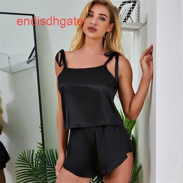 

factory26f2pajamas modena suspender short 2021 suit women's, Black;white