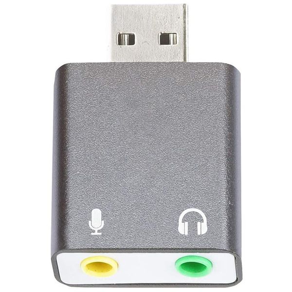 

sound cards 3.5mm trs microphone to usb 2.0 stereo o external card adapter for pc and mac input