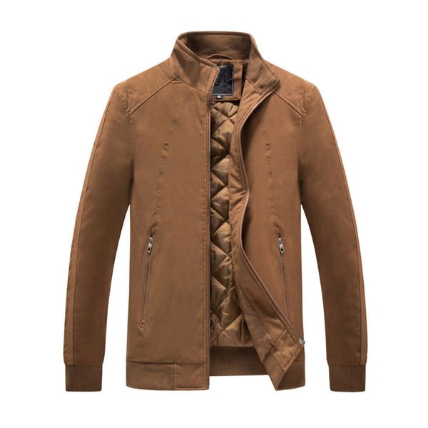 

men's jacket casual autumn winter warm men clothes coat leather thermal button pocket streetwear plus size ceket mont 4xl, Black;brown