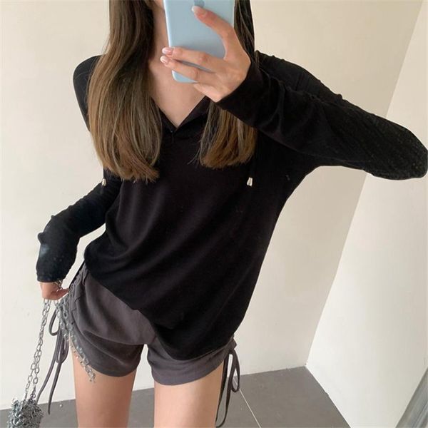 

women's tracksuits hzirip 2021 autumn hooded full sleevet-shirt high waist solid short two piece set belt folds women casual fashion el, Gray