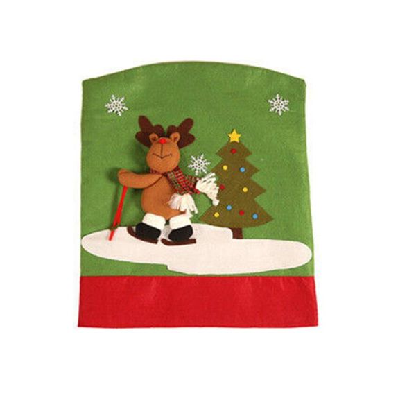 

chair covers christmas decorations cover santa claus ski table party decoration supplies