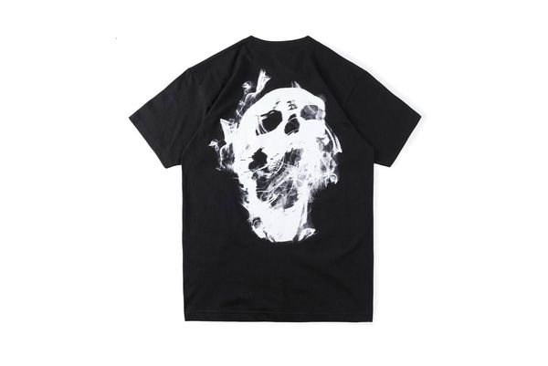 

2021 new 21ss smoke skull print short sleeve dark style tees high street fashion revenge t-shirt z0ls, White