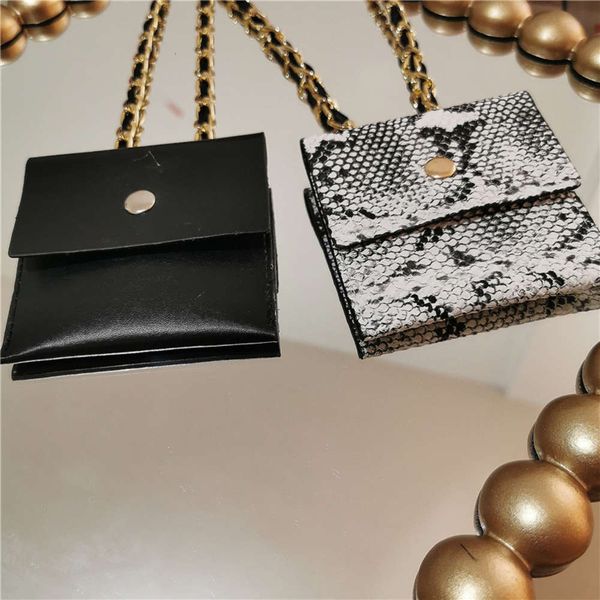 

hbp net red voice, the same snake snake, small exquisite flip over pocket money, fashion chain, clothing accessories, tiktok, japan and, Silver