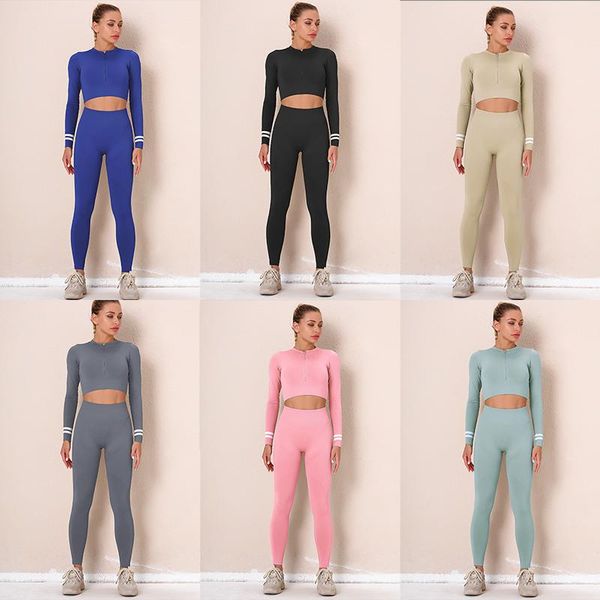 

yoga outfit naked-feel set leggings women fitness suit for clothes high waist gym workout sportswear sports clothing