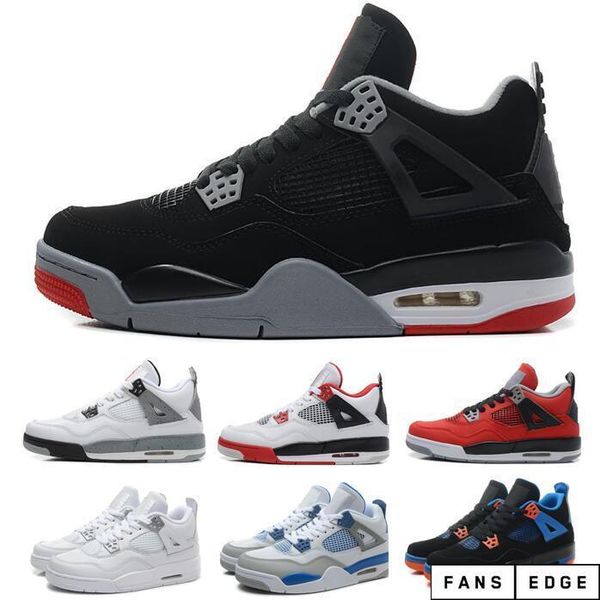 

bred 4s toro 4 bravo fire red black neon raptors cement cool grey toro bravo red basketball shoes mens women sneakers