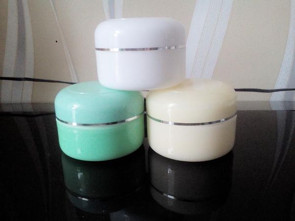 

storage bottles & jars cosmetic refillable bottle 50g facial cream jar with inner pad plastic eye box diy makeup 3 colors scrub