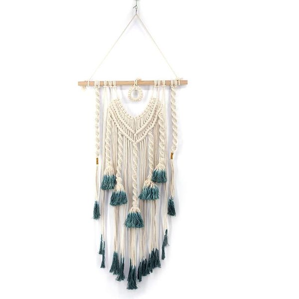 

tapestries macrame woven wall hanging boho chic bohemian home geometric art decor beautiful apartment dorm room decoration 84cm