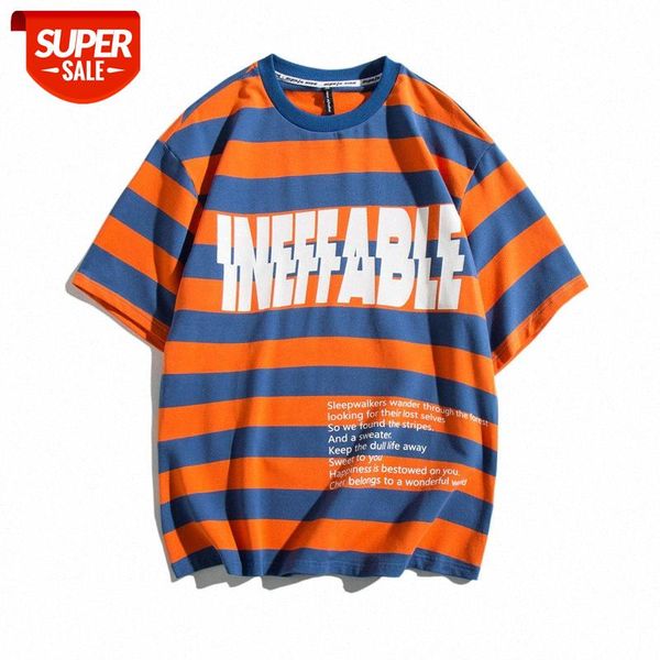 

summer japanese young men's shirt t-shirt loose bottoming striped short-sleeved men #um5u, White;black