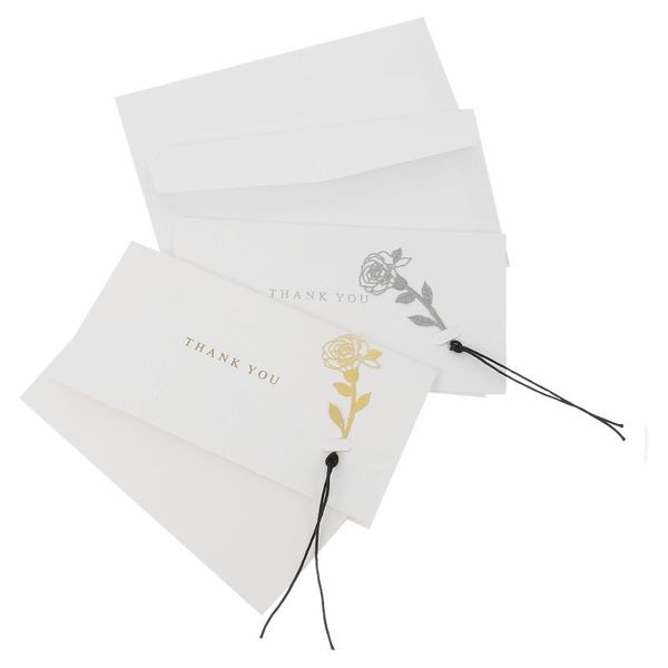 

greeting cards 2pcs elegant blessing diy message decoration (assorted color)