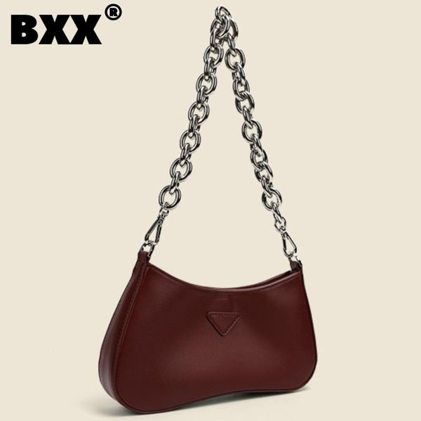 

evening bags [bxx] simple chain pu leather for women 2021 summer shoulder bag handbags trending luxury travel hand hu164