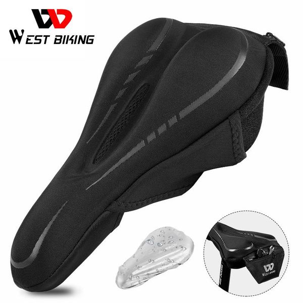 

bike saddles west biking bicycle saddle cover with pocket waterproof rain cycling seat soft breathable mtb road anti slip mat