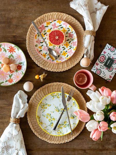 

dishes & plates plate home 2021 dish creative personality art ceramic flower