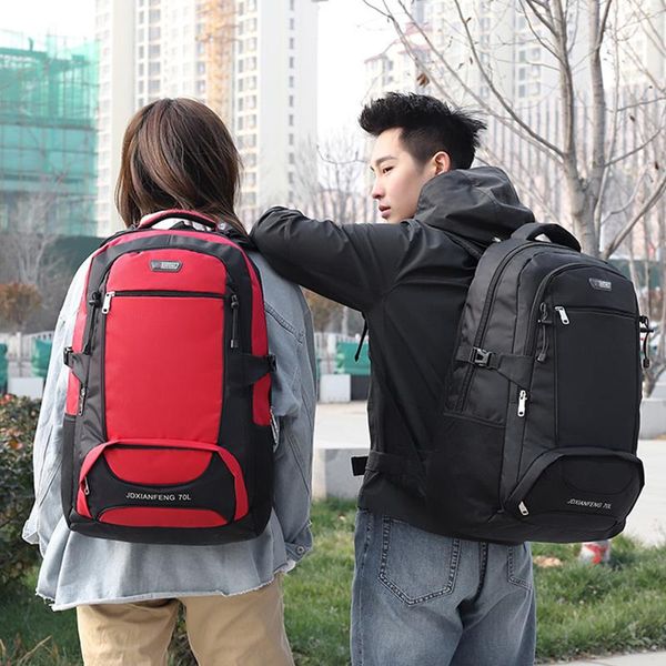 

backpack travel mountaineering bag outdoor summer breathable waterproof boy large-capacity camping hiking red