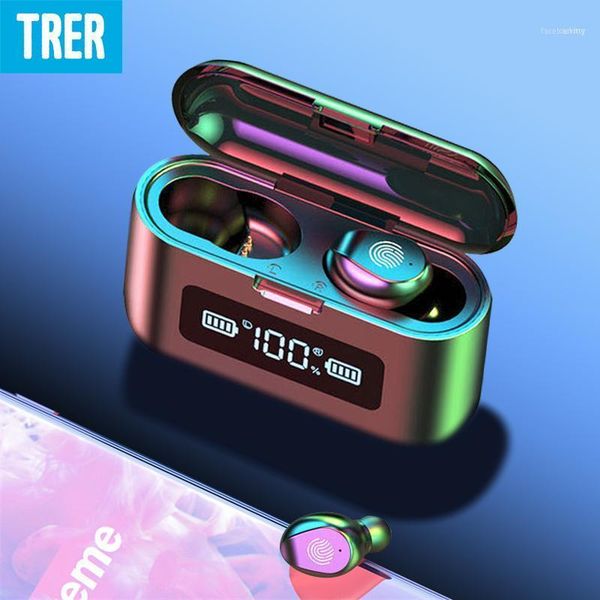 

5.0 wireless bluetooth earphone 3500 mah charging case touch control in-ear headphones auriculares led display11