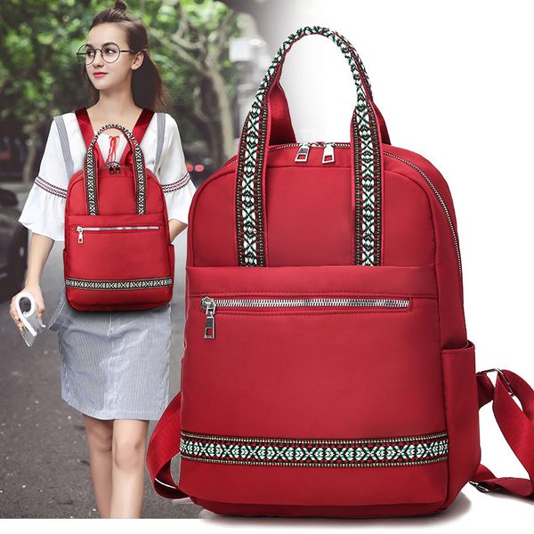 

schoolbag girl double shoulder bag sen department portable simple high school college students ins super fire backpack