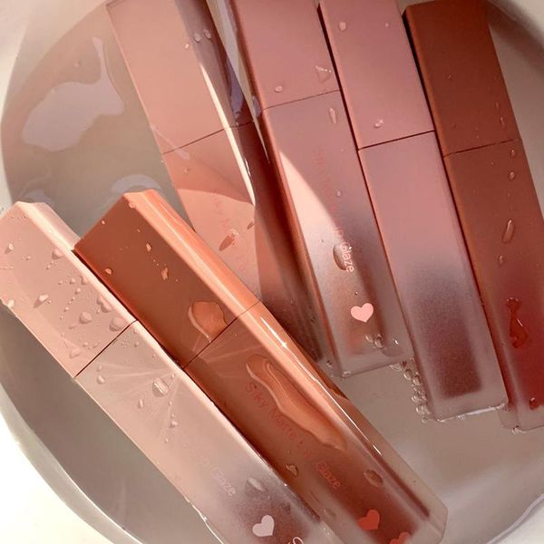 

lip gloss velvet lipstick vivid colour non-stick cup long lasting glosses for women girl hjl2021