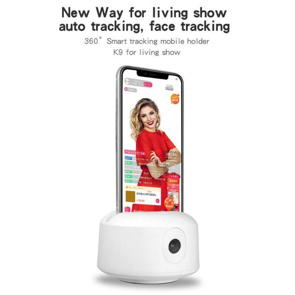 

tripod heads est smart tracking mobile holder ai face 360 horizonal rotation for video live youtube