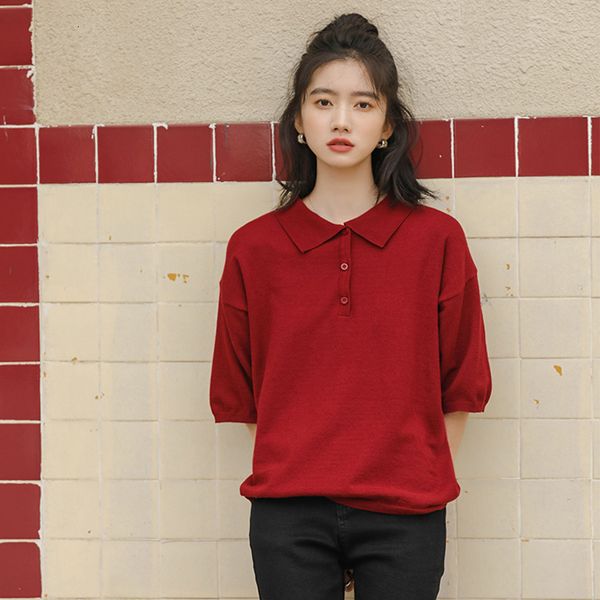 

women's shirts vintage casual shirt polo neck short sleeve women's and qk4r, Black