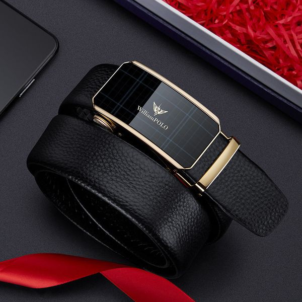 

king paul belt men's pure leather business leisure, Black;brown