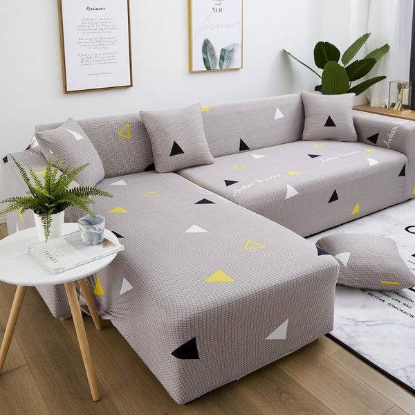 

chair covers sofa cover elasticity modern colorful polyester couch pillowcase l-shape corner for living room 1/2/3/4 seater