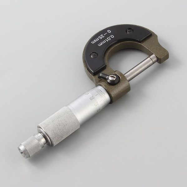 

repair tools & kits 0-25mm 0.01mm gauge outside metric micrometer tool with metal for mechanist caliper brand