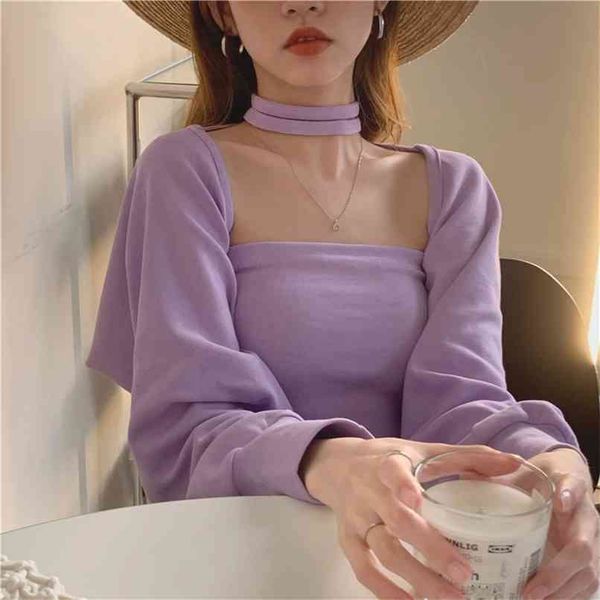 

summer women's thin shawl tube fashion t-shirt two-piece suit 210529, White