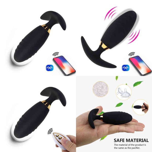 Nxy vibradores app controlled anal vibrador vibrando massageador de próstata para homens dildos butt plug controle remoto adulto brinquedos sexuais casal 220110