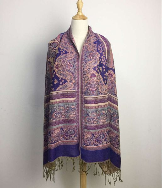 

autumn and winter new family style shawl rayon women's scarf, Blue;black