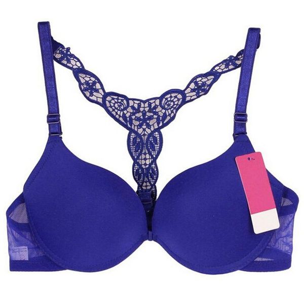 

bras velishy-4 colors 70-80b lace push up bra front closure y-line straps sets solid underwears lingerie on sale, Red;black