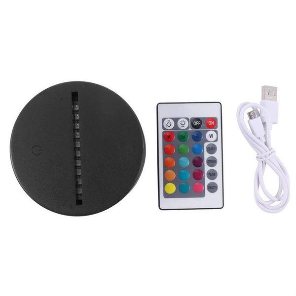 

3d illusion lamp rgb lights led lamp base for 4mm acrylic light panel aa battery or dc 5v usb 3d night light