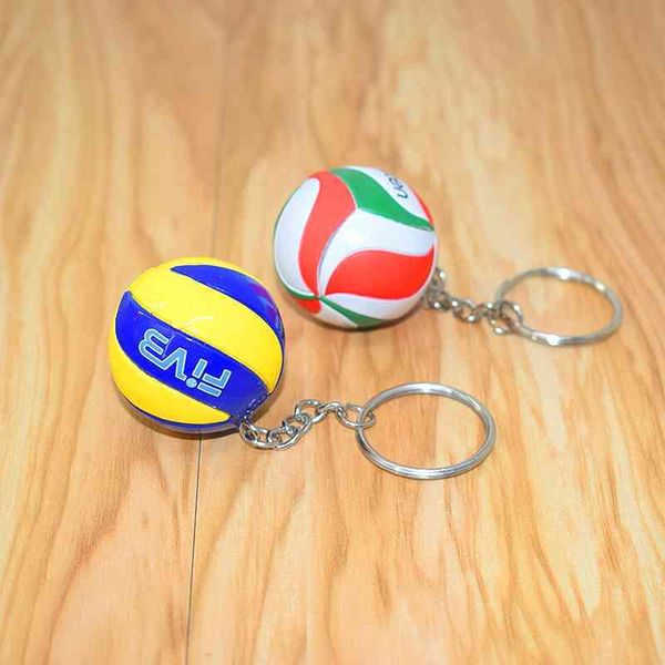 

by dhl 100pcs/lot 38cm mini pvc keychains volleyball shaped keyrings for sports gifts, Slivery;golden
