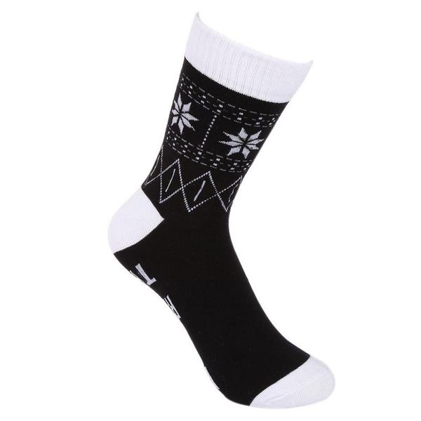 

sports socks cycling women men letter printed cotton polyester warm, Black