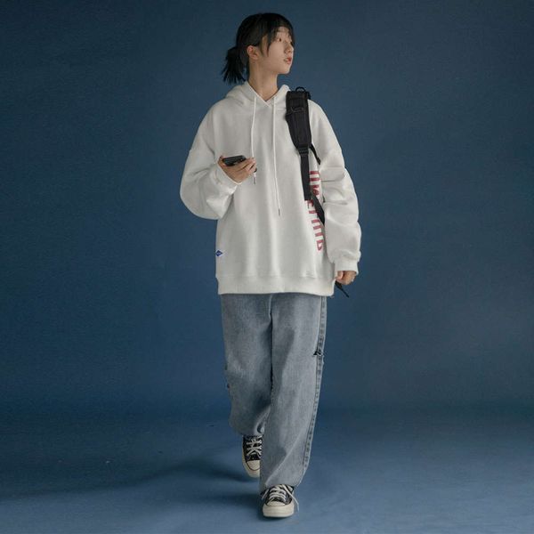 

hooded pullover women's wear 2020 new spring and autumn thin fashion ins loose korean medium length jacket, Black