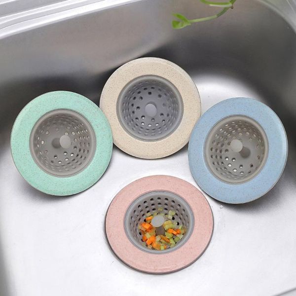 

other bath & toilet supplies kitchen sink strainer silicone sieve bathroom shower drain drains cover colander sewer hair filter 4 colors