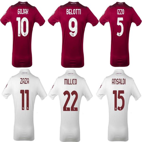 

2020 2021 torino fc soccer jerseys belotti verdi izzo nkoulou zaza baselli 20 21 linetty gojak men football shirt, Black;yellow