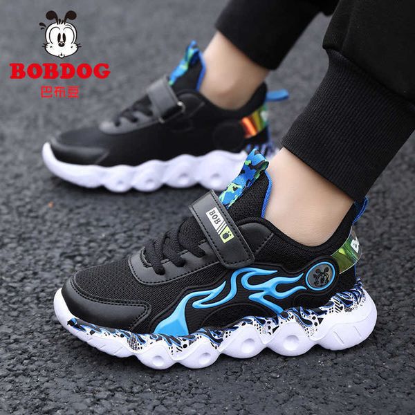 

babudou boys' shoes spring and autumn 2021 mesh breathable small, medium large children's sports, Black