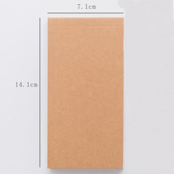 

kraft notepad innovation letter paper news student planner notebook school supplies tearable schema book calendar, Purple;pink