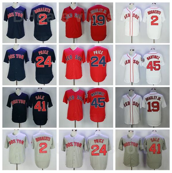

baseball 2018 style 41 chris sale jersey 45 pedro martinez 2 xander bogaerts 24 david price 19 jackie bradley jr all stitched clearance, Blue;black
