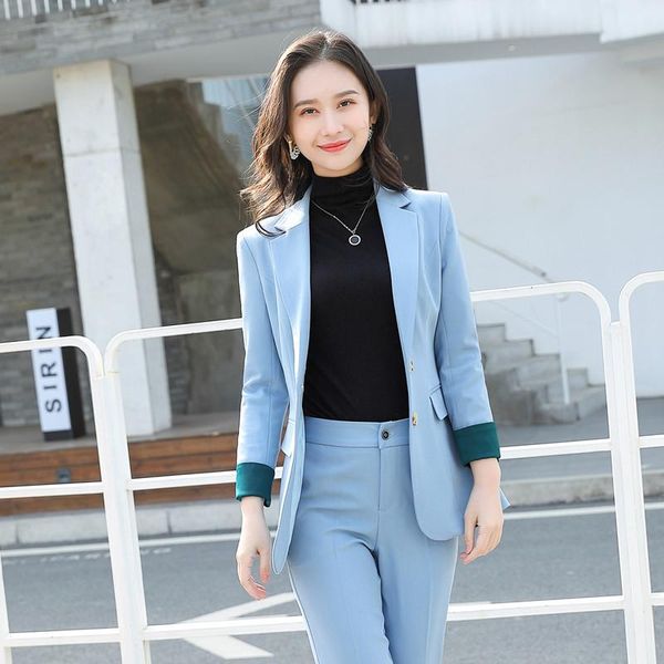 

dushicolorful women's jackets new 2021 spring and autumn long sleeve office suit blazer coat pockets fromal solid outerwear, White;black