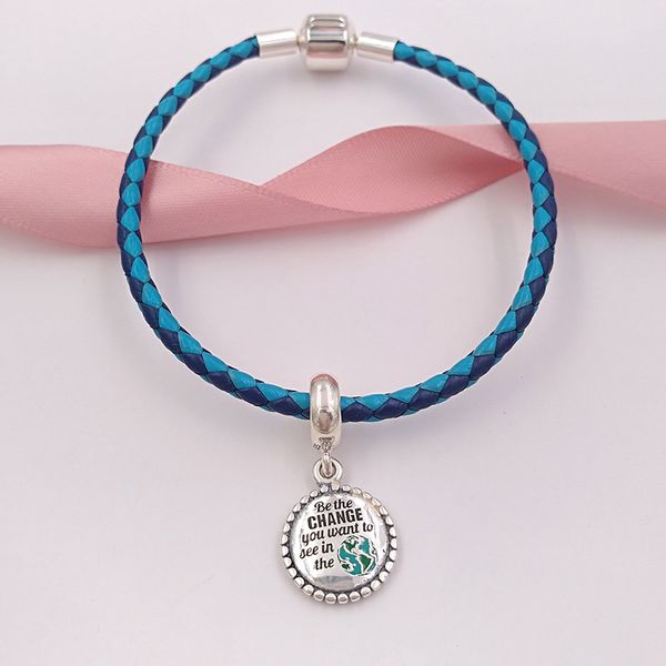 kit per la creazione di gioielli alla moda Catena in argento sterling 925 con perline Be Change charms di design Pandora braccialetto tartaruga per donna uomo collane girocollo per adolescenti ENG791169_58