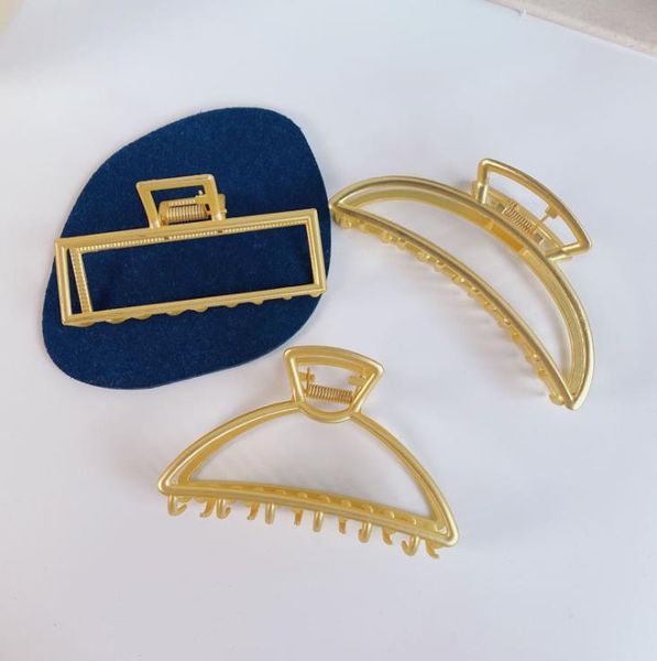 

hair jewelry jewelryhair clips & barrettes french style women gold metal claw large hollow out geometric jaw clamp minimalist nonslip drop d, Golden;silver