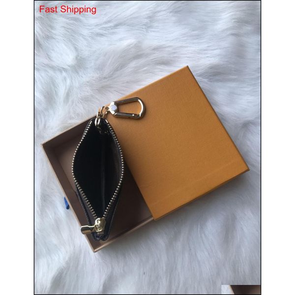 

classic style 4 color key pouch leather holds famous classical designers women key holder coin purs jlltgh ffshop2001, Silver