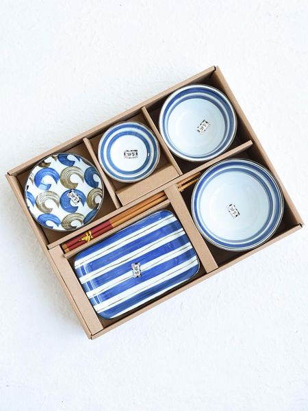

dishes & plates jswork japanese-style ceramic dinner set dish bowl cutlery porcelain tableware dinnerware one-person