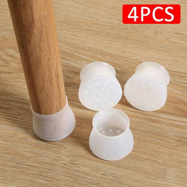 

chair covers 4pcs/lot table leg mat silicone non-slip caps foot protection bottom cover pads wood floor protectors