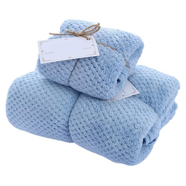 

towel breathable coral fleece portable easy clean soft gift high density bath wrap thicken set absorbent hand home beach