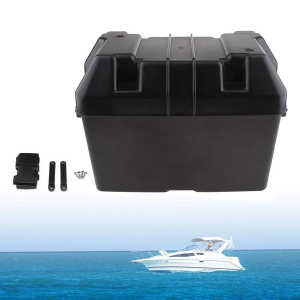 

parts car rv boat marine smart battery box usb charger power guard with strap for truck trailer