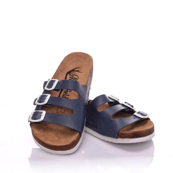 

slippers moosefield genuine leather women's season summer md-14mmf, Black