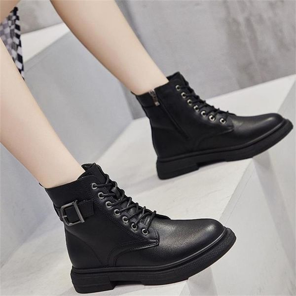 

winter thick bottom lace up high shoes plush cotton women's outdoor snow leather short boots, White;red